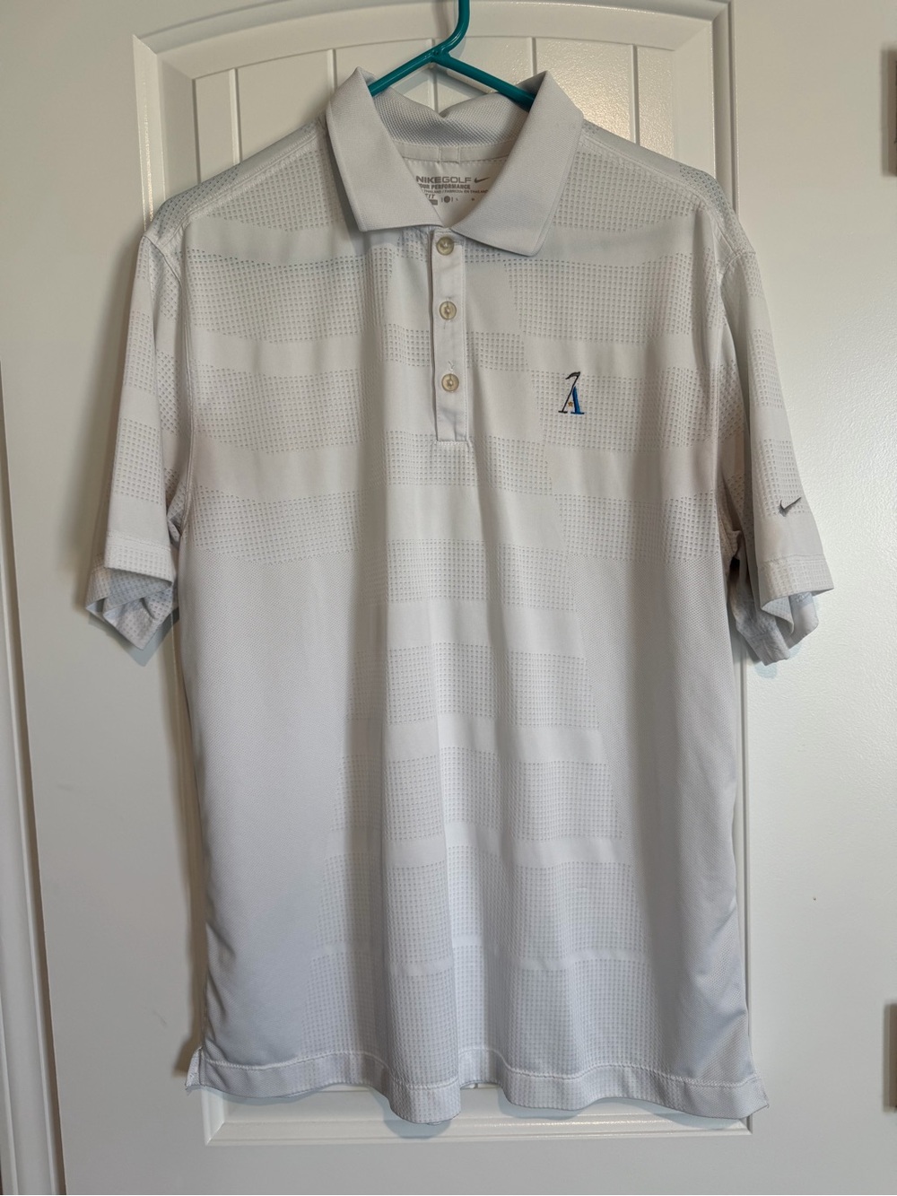 Nike Men’s Alotian Golf Club White Performance Polo Shirt